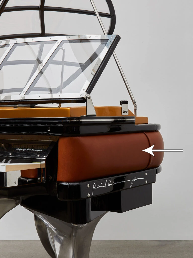Ph Grand Piano Leather Rim | House of Pianos Dubai