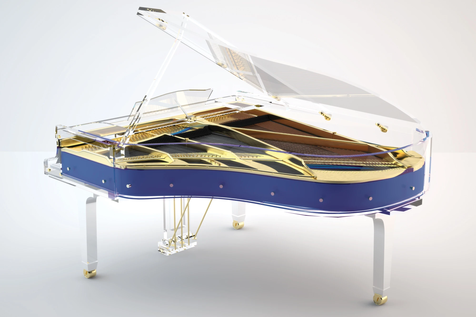 Crystal Elegance Example Blue | House of Pianos Dubai