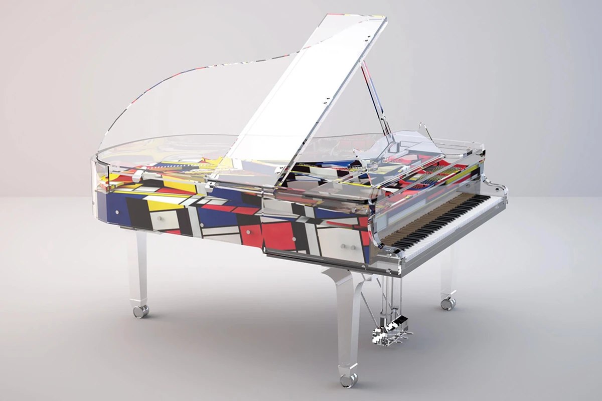 Crystal Elegance Example Colourful | House of Pianos Dubai