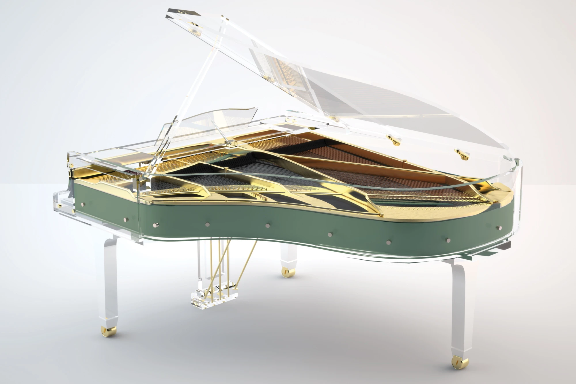 Crystal Elegance Example Green | House of Pianos Dubai