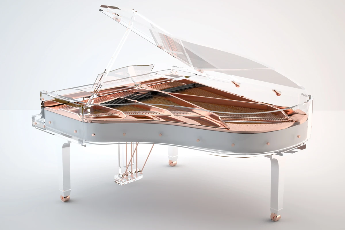 Crystal Elegance Example White | House of Pianos Dubai