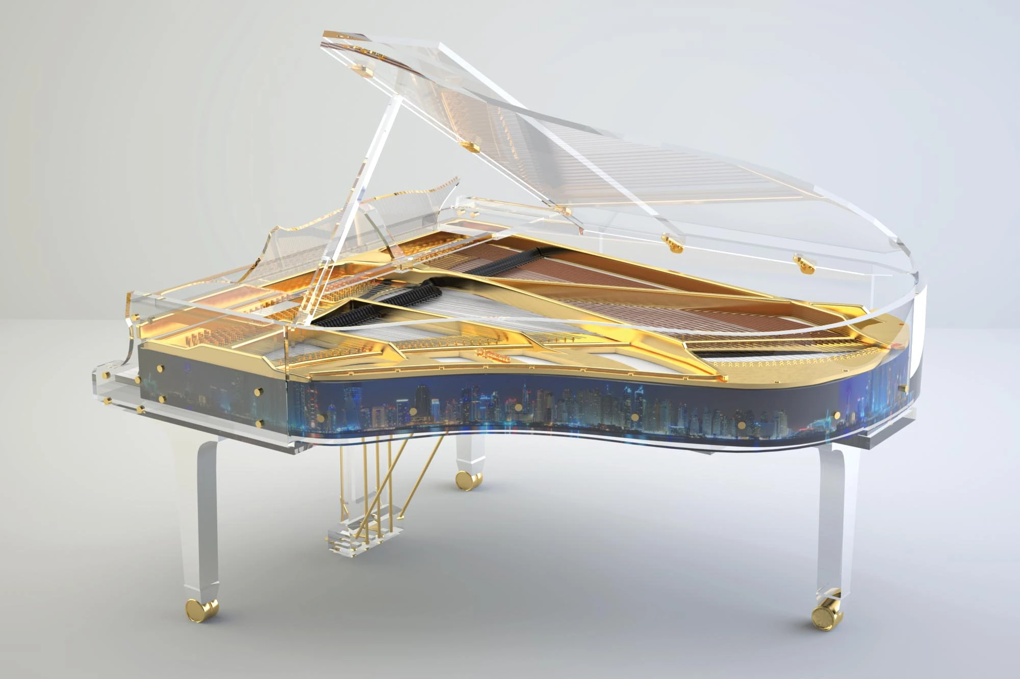 Blüthner Crystal Edition Elegance grand piano — House of Pianos Dubai