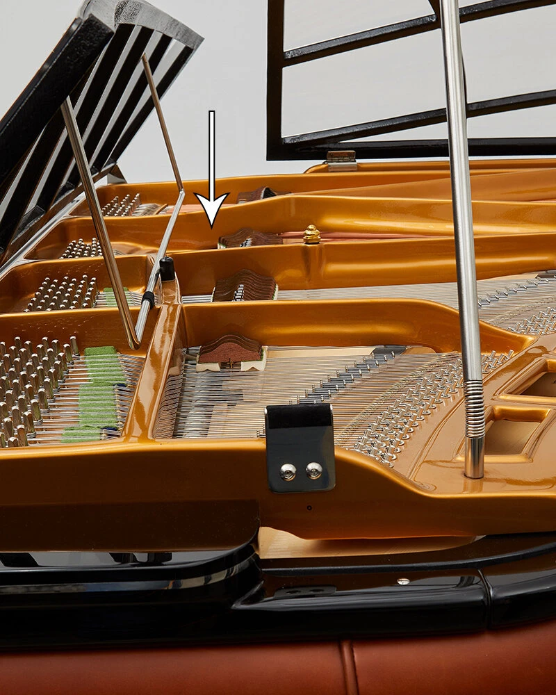 Ph Grand Piano Metal frame2 | House of Pianos Dubai