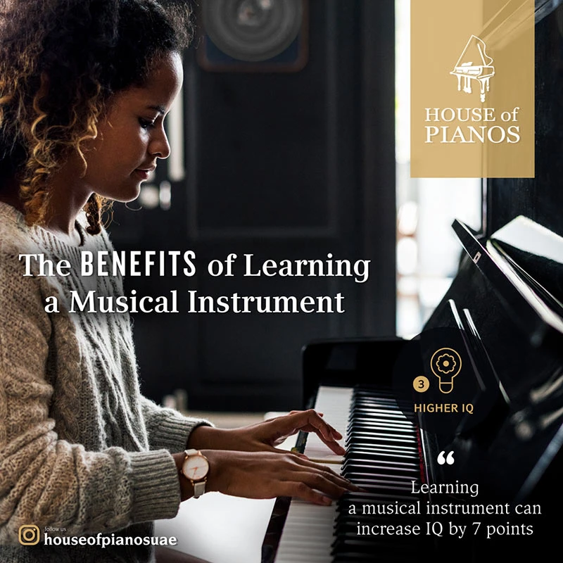 Benefits Of Playing MI Poster (03) | House of Pianos Dubai