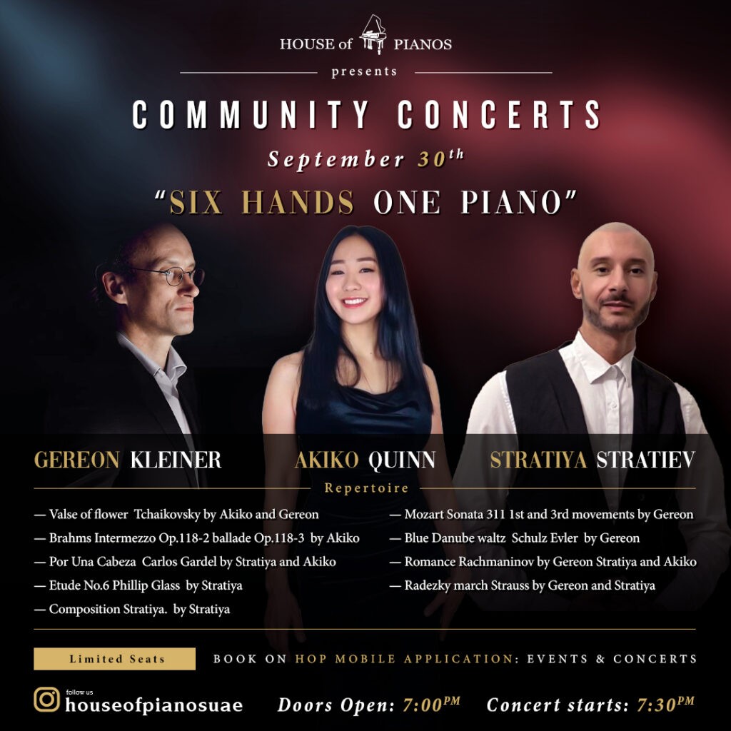HOUSE OF PIANOS Community Concert