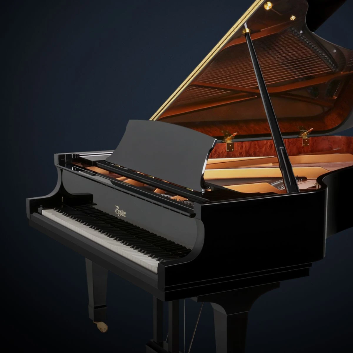 Boston PE2 Blue square4 piano | House of Pianos Dubai